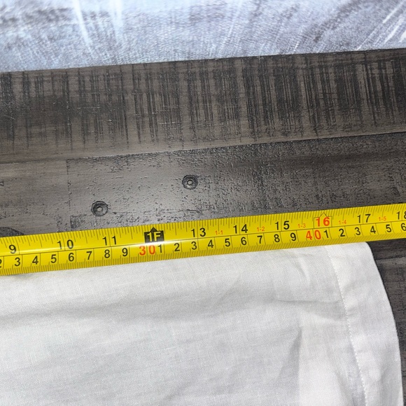 Grant Thomas 100% linen short-sleeve button-down shirt SZ L - Picture 8 of 9